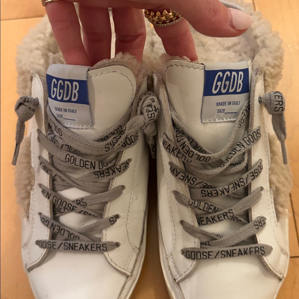 Golden Goose Superstar Sabot Shearling Sneakers / Mules, size 8 / 38 EU - Picture 6 of 16